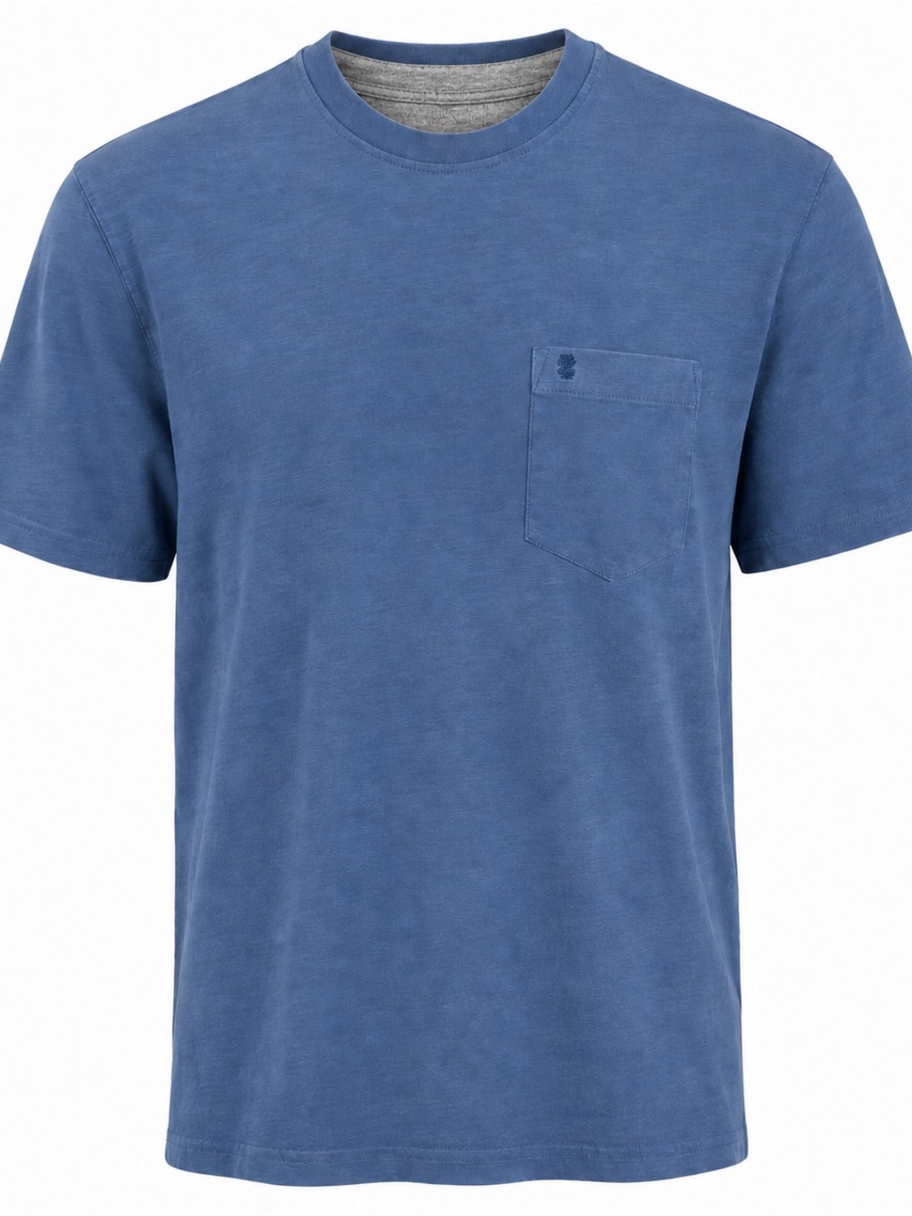 IZOD Saltwater Men’s Medium Blue Pocket T-Shirt Layered Crew Neck Casual